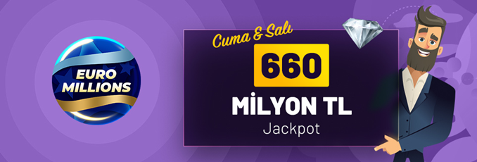 Euromillions 660 Milyon TL ödül