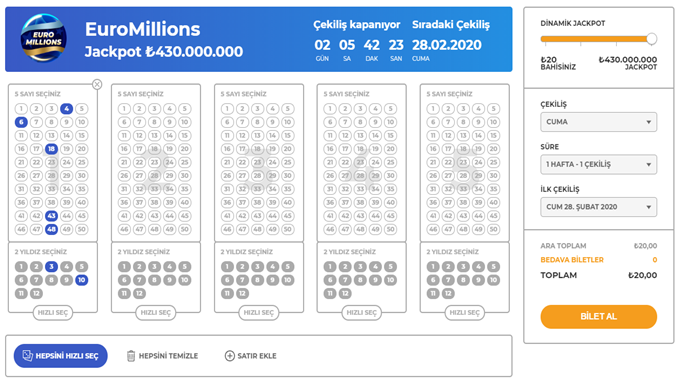 Euromillions oyna