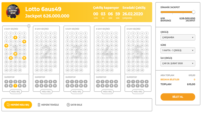 Lotto 6/49 oyna